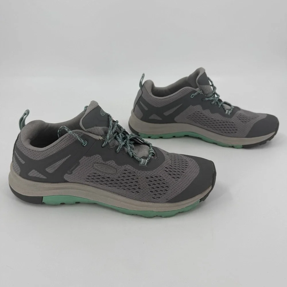 Keen Terradora II Hiking Shoes Womens US 11 Steel Gray Ocean Wave Waterproof